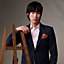 ポケットチーフ 42 cm 《3プティ・マイヨン》, イメージ: 着用例, worn, ビュー2の3
