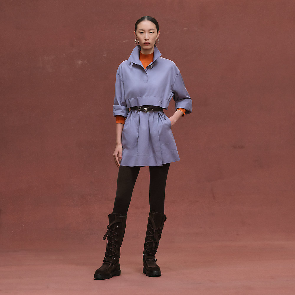 ポロショートドレス - パープル | Hermès - エルメス-公式サイト