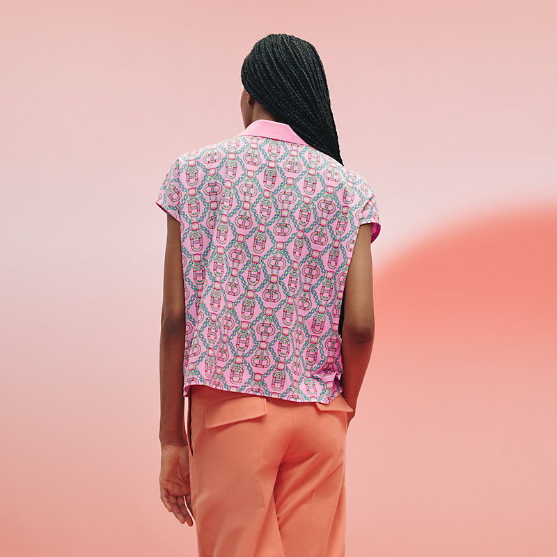ポロネックTシャツ 《カノエ》プリント | Hermès - エルメス-公式サイト