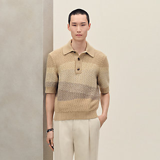 HERMES 総柄 ニット ポロ エルメス ポロシャツ ポロネックニット 《オリゾン・コロレ》 | Hermès - エルメス-公式サイト