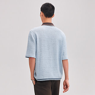 ポロネックニット 半袖 - ブルー - XXS | Hermès - エルメス
