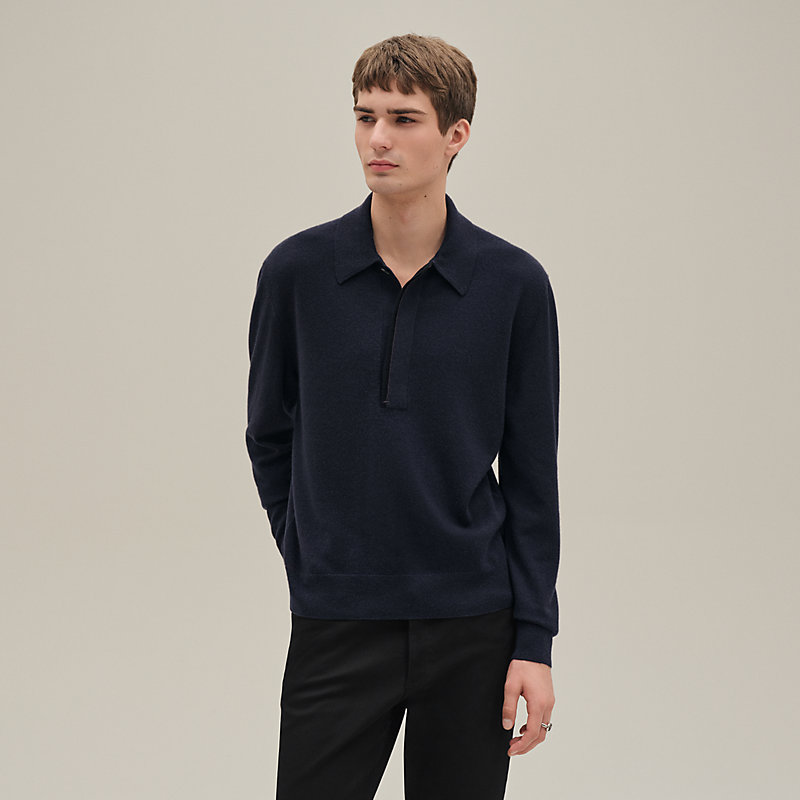 HERMES（エルメス）　ポロシャツ　ネイビー　Made in Italy HERMES（エルメス） ポロシャツ ネイビー Made in Italy HERMES