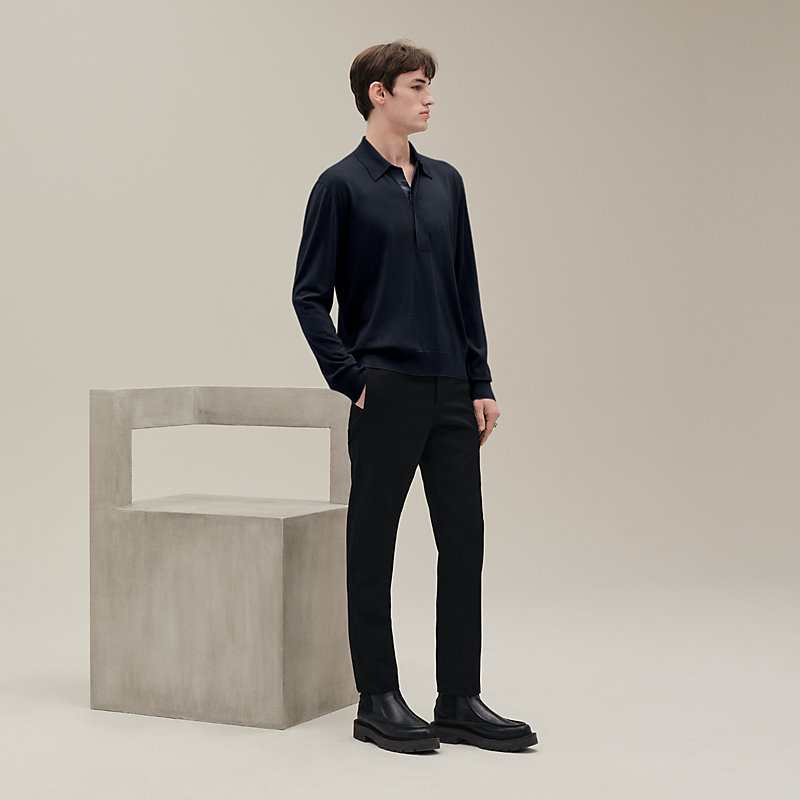 ポロネックニット 長袖 《カヴァルカドゥール》 - グレー - ME