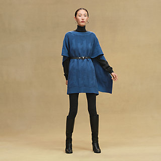 ポンチョ - ブルー | Hermès - エルメス-公式サイト