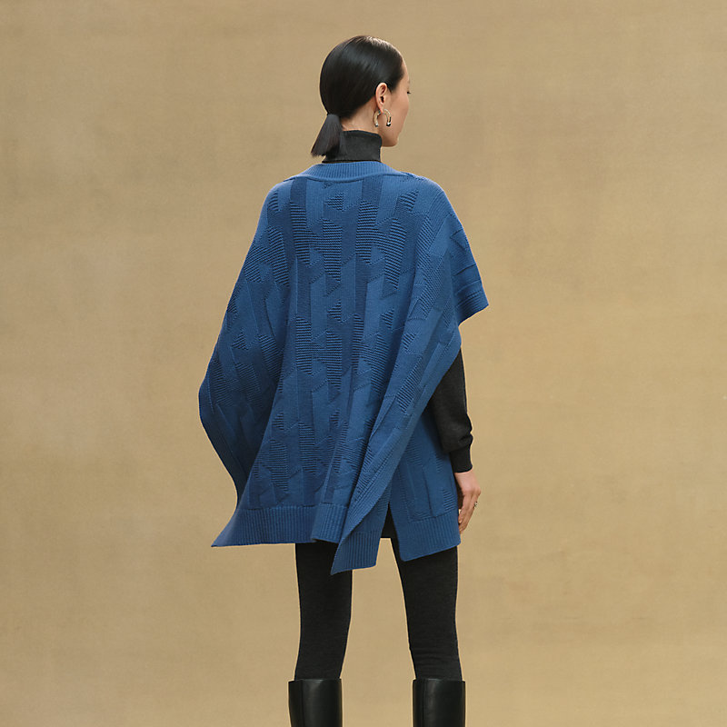 ポンチョ - ブルー | Hermès - エルメス-公式サイト