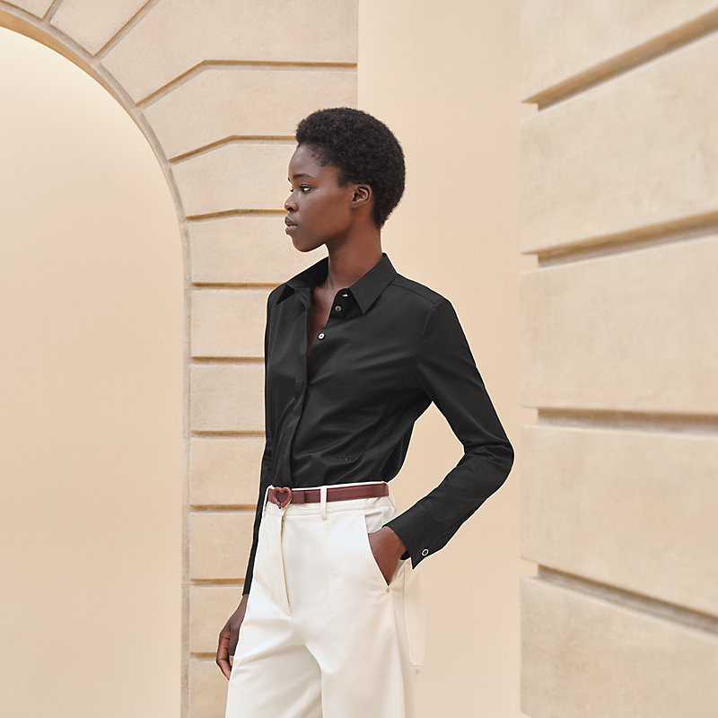 マイクロシャツ - ブラック | Hermès - エルメス-公式サイト