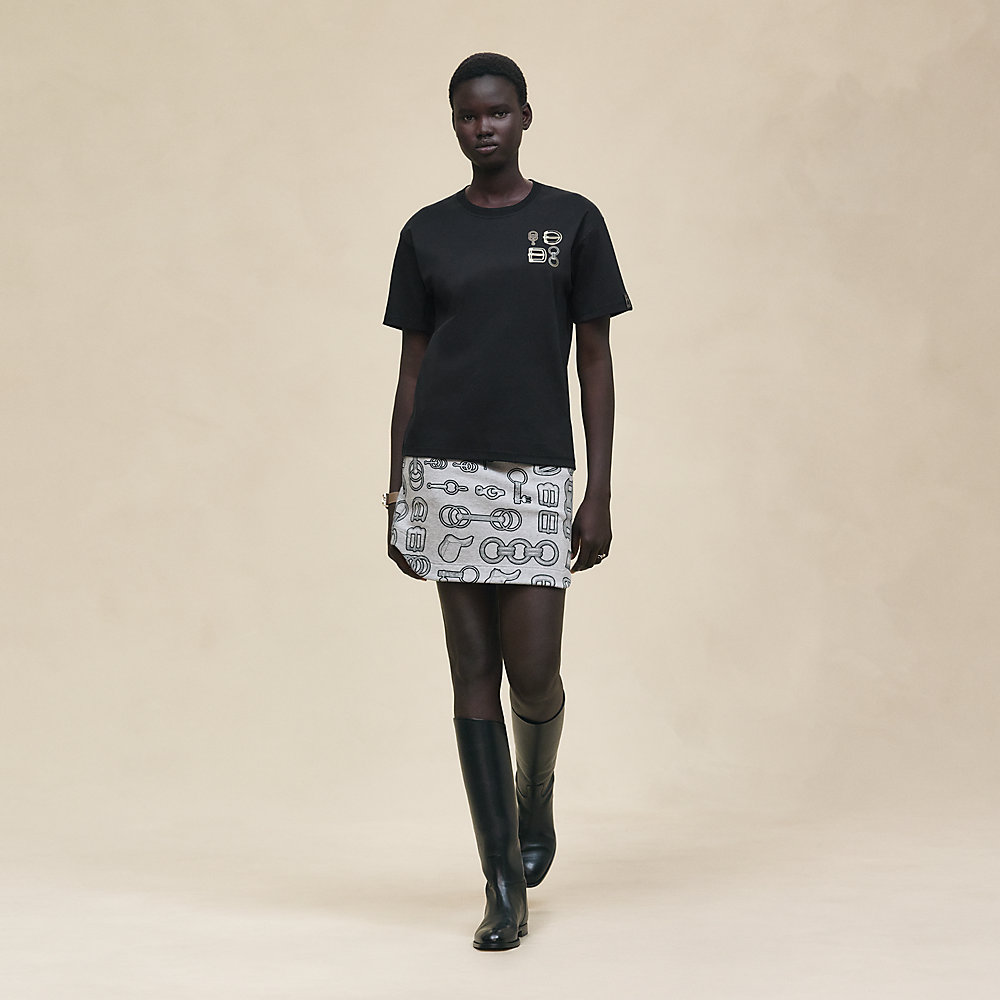 マキシTシャツ 《カルトゥッシュ》 | Hermès - エルメス-公式サイト