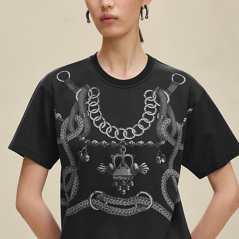 HERMÈS グラフィックプリント Tシャツ M Over the Border グラフィックプリントTEE / レタリングTシャツ