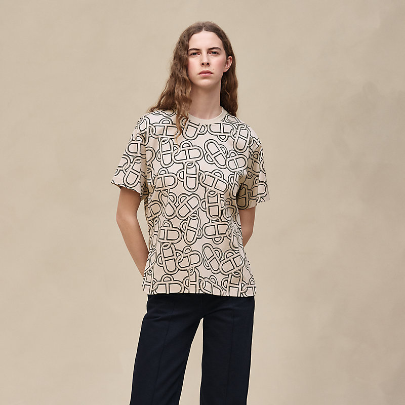 マキシTシャツ 《マイヨン・エケストル》プリント | Hermès - エルメス