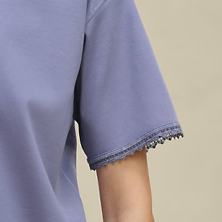 マキシTシャツ 刺繍入り - パープル | Hermès - エルメス-公式サイト
