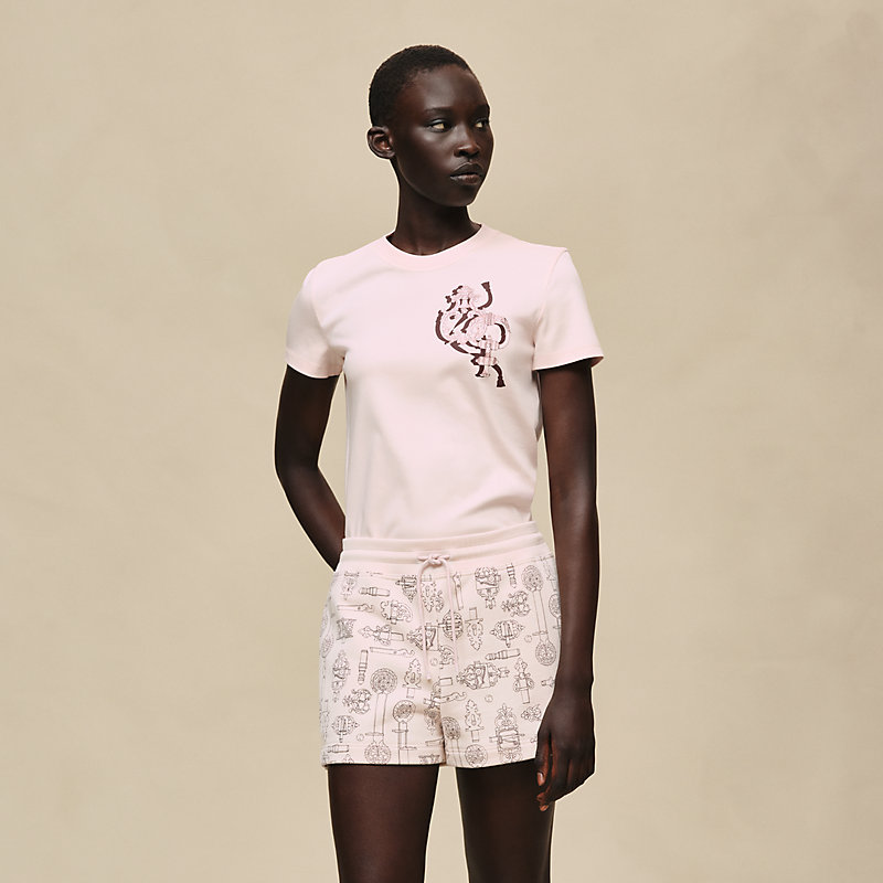 ミニショートパンツ 《フェロヌリー・リミックス》プリント | Hermès