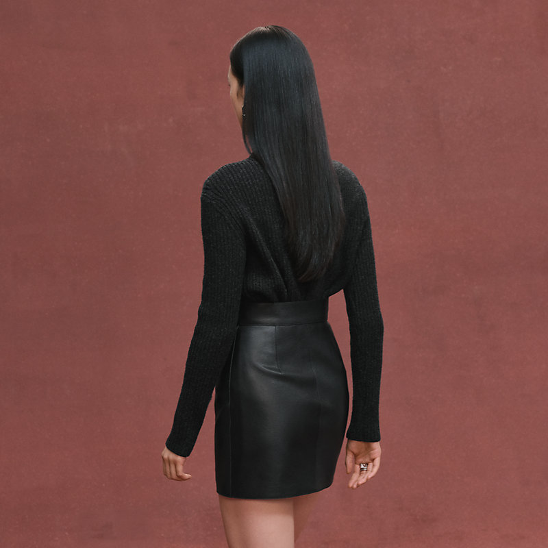 ミニスカート - ブラック | Hermès - エルメス-公式サイト