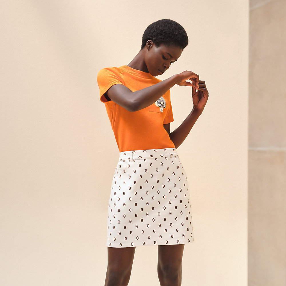 ミニスカート デニムスタイル 《シェーヌ・ダンクル》 | Hermès ...