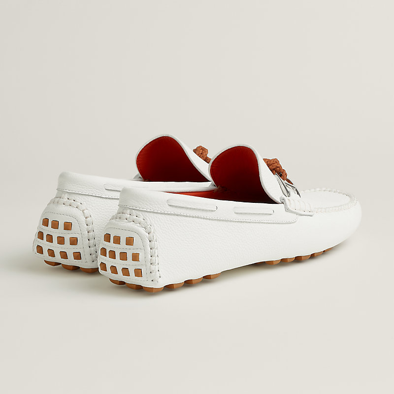 モカシン 《アレッサンドロ》 - ホワイト | Hermès - エルメス-公式サイト