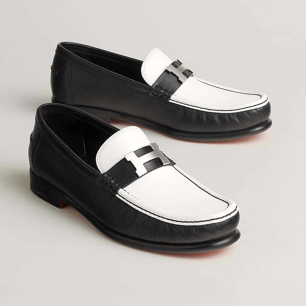 モカシン 《カルロ》 - ブラック | Hermès - エルメス-公式サイト