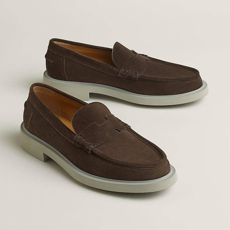 【シックな色合い☆】HERMES ladies モカシン Klement 25新作☆気品あるブラック【HERMES】モカシン《 Klement