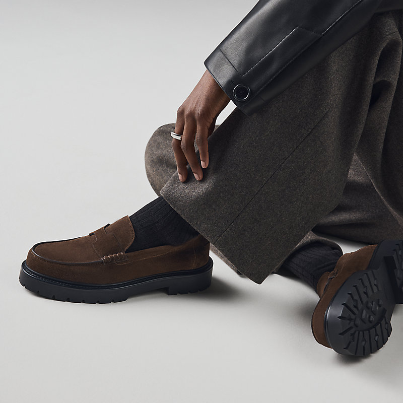モカシン 《クレマン》 - マロン | Hermès - エルメス-公式サイト