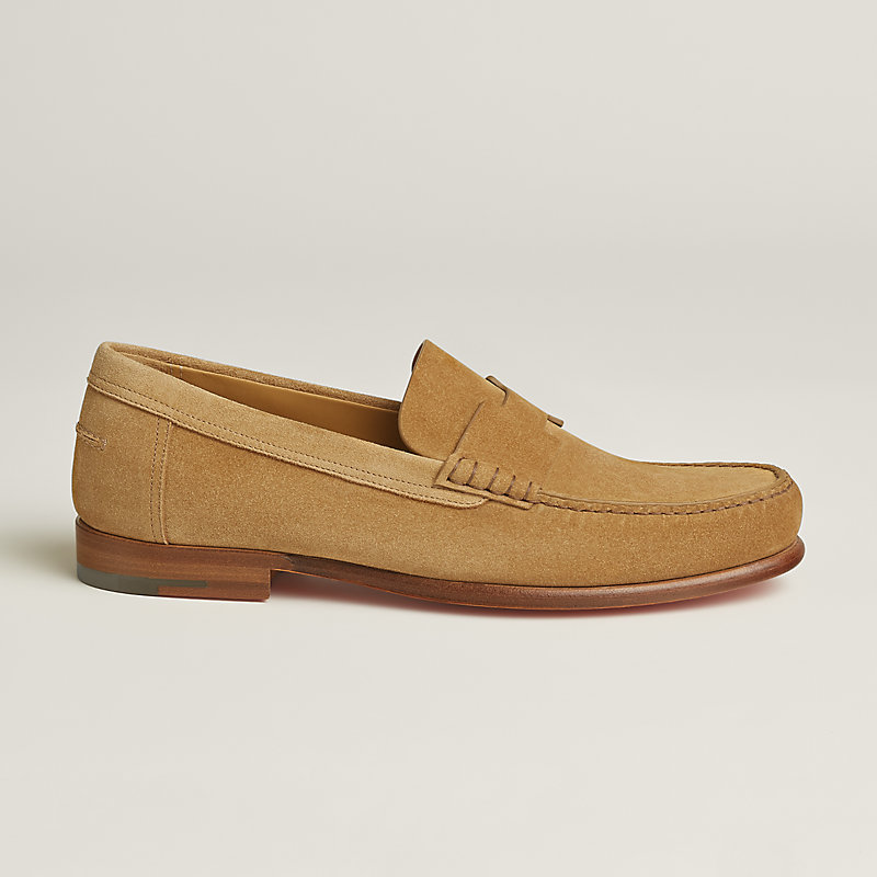 モカシン 《ケネディ》 - ベージュ | Hermès - エルメス-公式サイト