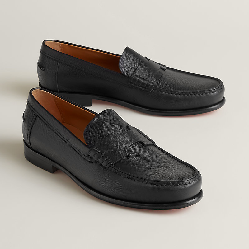 モカシン 《ケネディ》 - ブラック | Hermès - エルメス-公式サイト