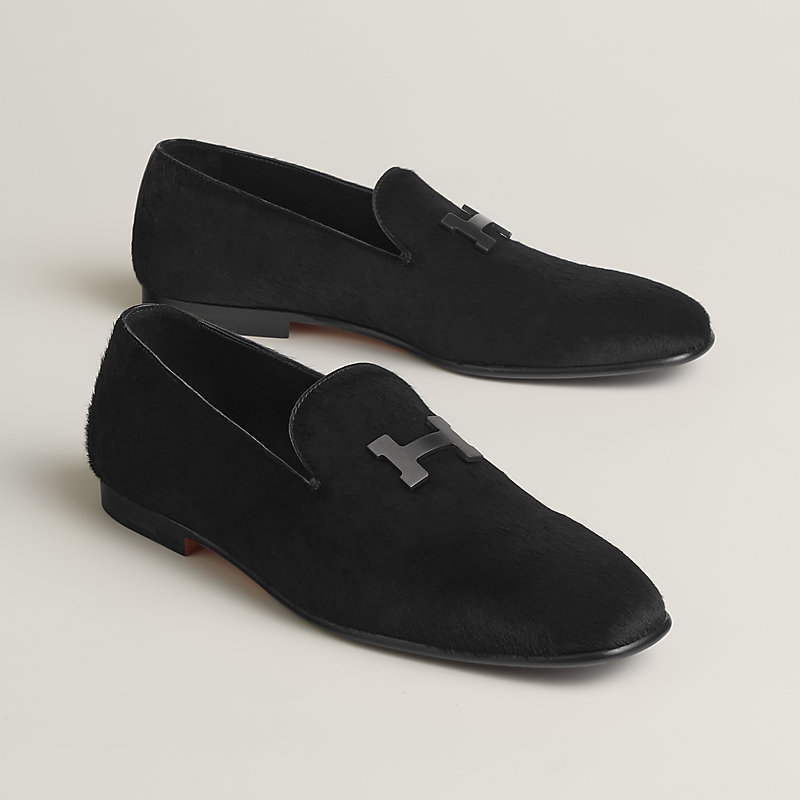 モカシン 《コランタン》 - ブラック | Hermès - エルメス-公式サイト