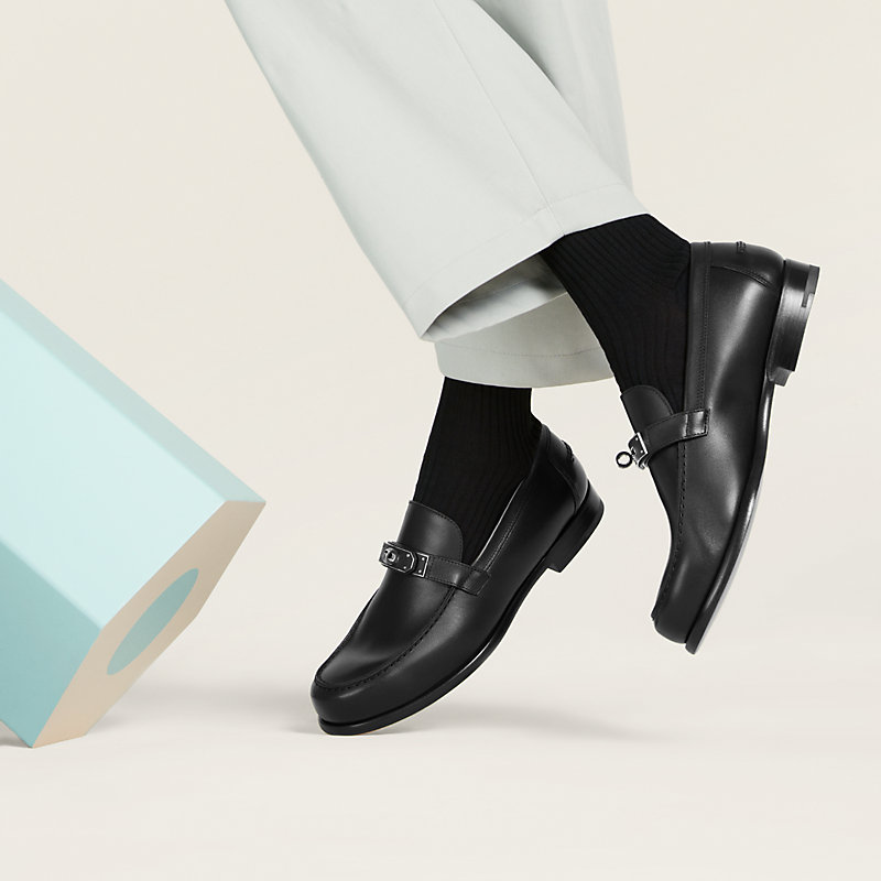 モカシン 《デスタン》 - ブラック | Hermès - エルメス-公式サイト