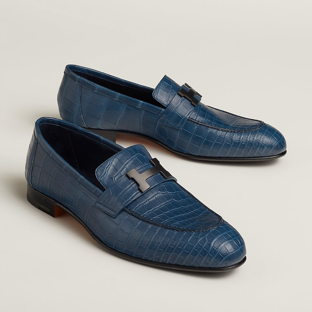 モカシン 《パリ》 - ブルー | Hermès - エルメス-公式サイト