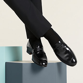 モカシン《パリ》 - ブラック | Hermès - エルメス-公式サイト