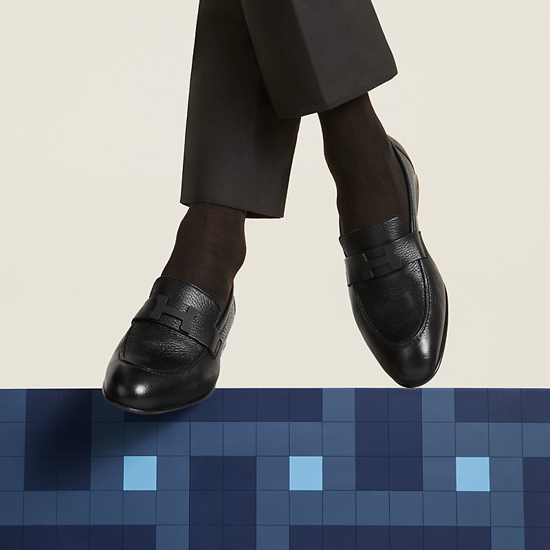 モカシン《パリ》 - ブラック | Hermès - エルメス-公式サイト