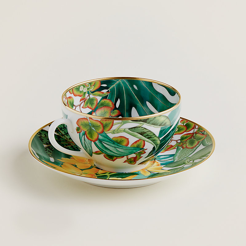 グースママさん専用 パシフォリア モーニングカップ&ソーサー 食器 モーニングカップ&ソーサー 〈パシフォリア〉 | Hermès