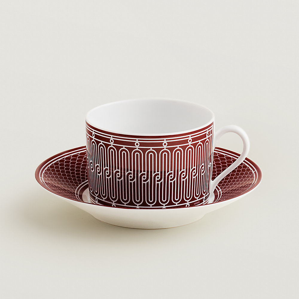 モーニングカップ＆ソーサー 〈Hデコ〉 レッド | Hermès - エルメス