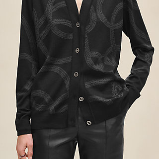 HERMES オーバー　シャツ　カーディガン　34 HERMES 美品◎HERMES エルメス 2023年製 3E0638DT カレーシュ