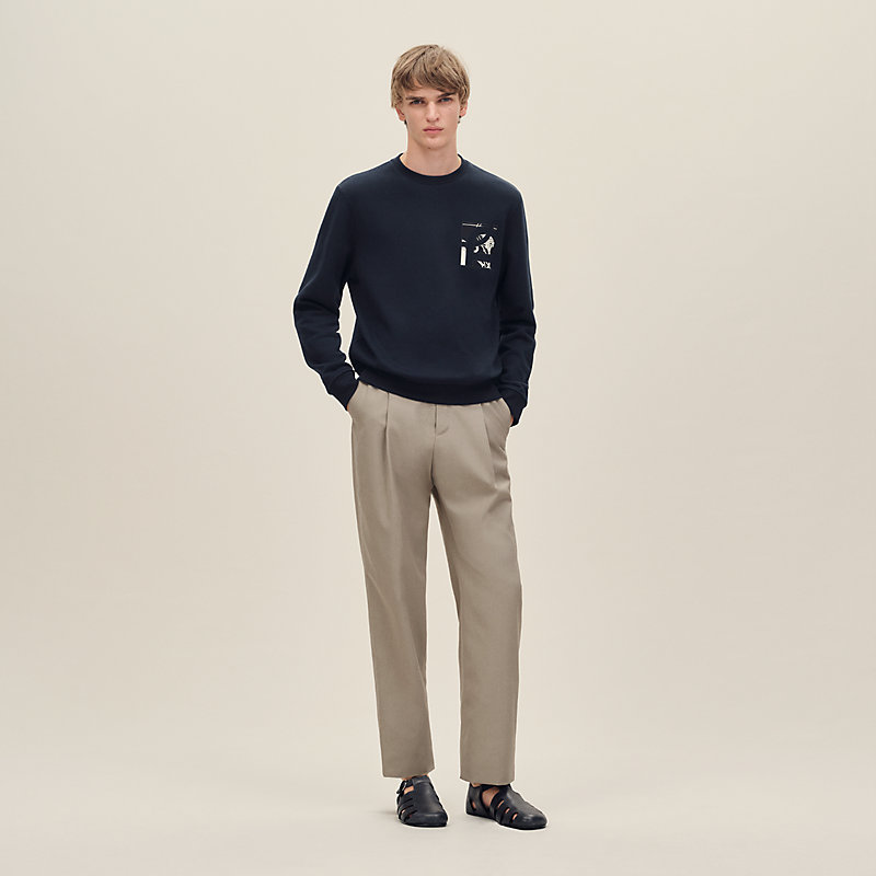 HERMES 22AW Hアッシュ 長袖ニット ラウンジウェア ヴォヤージュ HERMES - エルメス HERMES ラウンジウェアヴォヤージュ LOUNGEWEAR