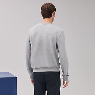 シンプルデザイン【HERMES】ラウンドネックスウェットシャツ ラウンドネックスウェット 《クルー・ド・セル》 | Hermès