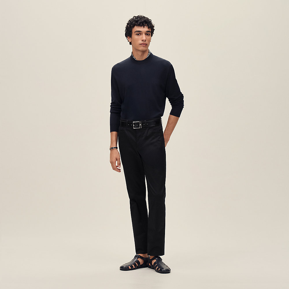 ラウンドネックニット 《H》ディテール | Hermès - エルメス-公式サイト