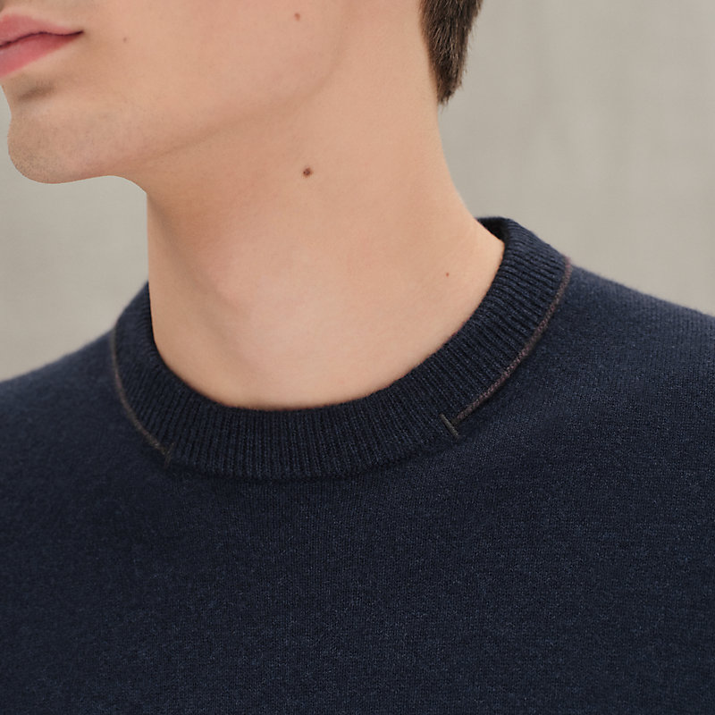 ラウンドネックニット 《Hバルタック》 - ブルー - XXL | Hermès