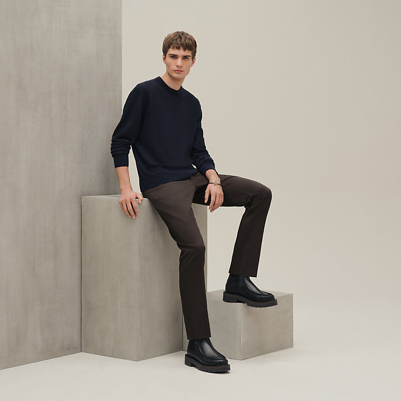 ラウンドネックニット 《Hバルタック》 - ブルー - XXL | Hermès