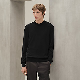 ラウンドネックニット 《マイヨン・シェーヌ・ダンクル》 - グレー