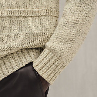 バニラHERMES スポーツ　セーター　コットン　モノグラム　40 ラウンドネックニット 《マキシ・カザック》 - XXL | Hermès