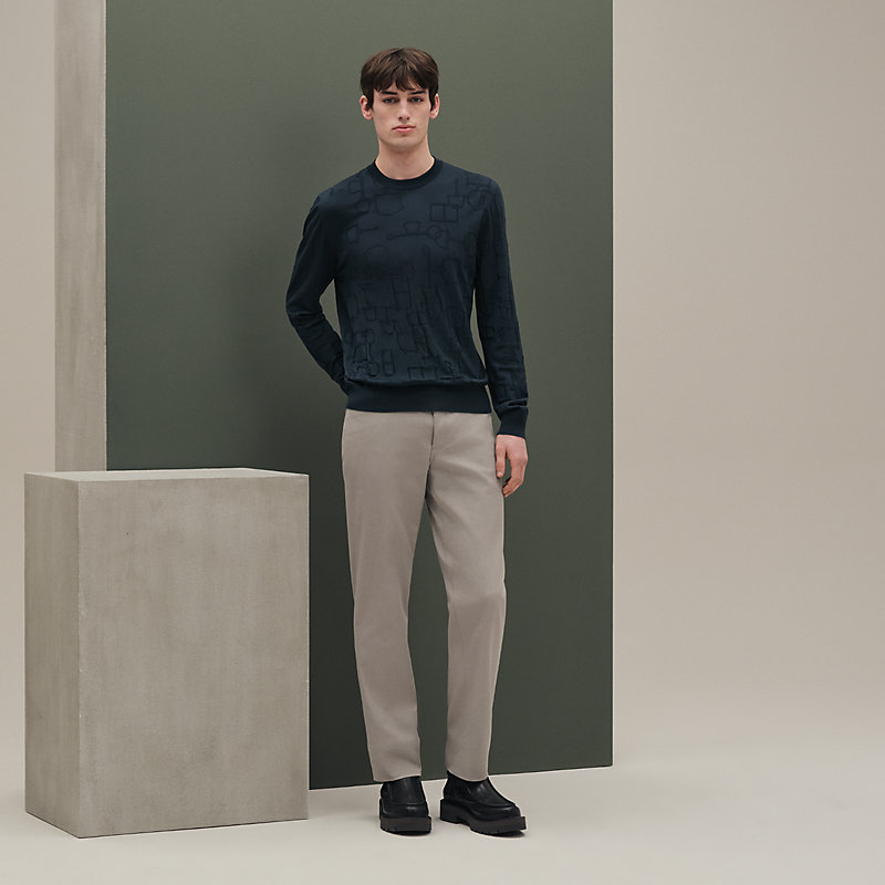 ラウンドネックニット 《メリ・モール・アンテグラル》 - ブラック