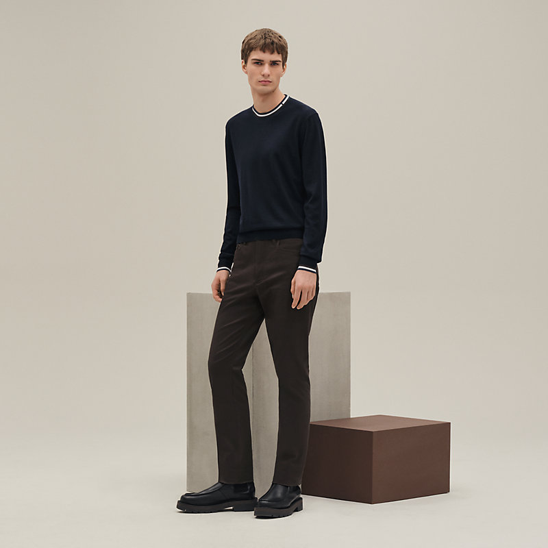 ラウンドネックニット 《レイユール＆ツイスト》 - グレー - XXL