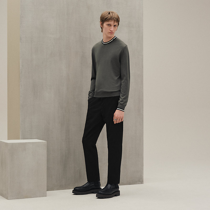 ラウンドネックニット 《レイユール＆ツイスト》 - ブルー - XXL