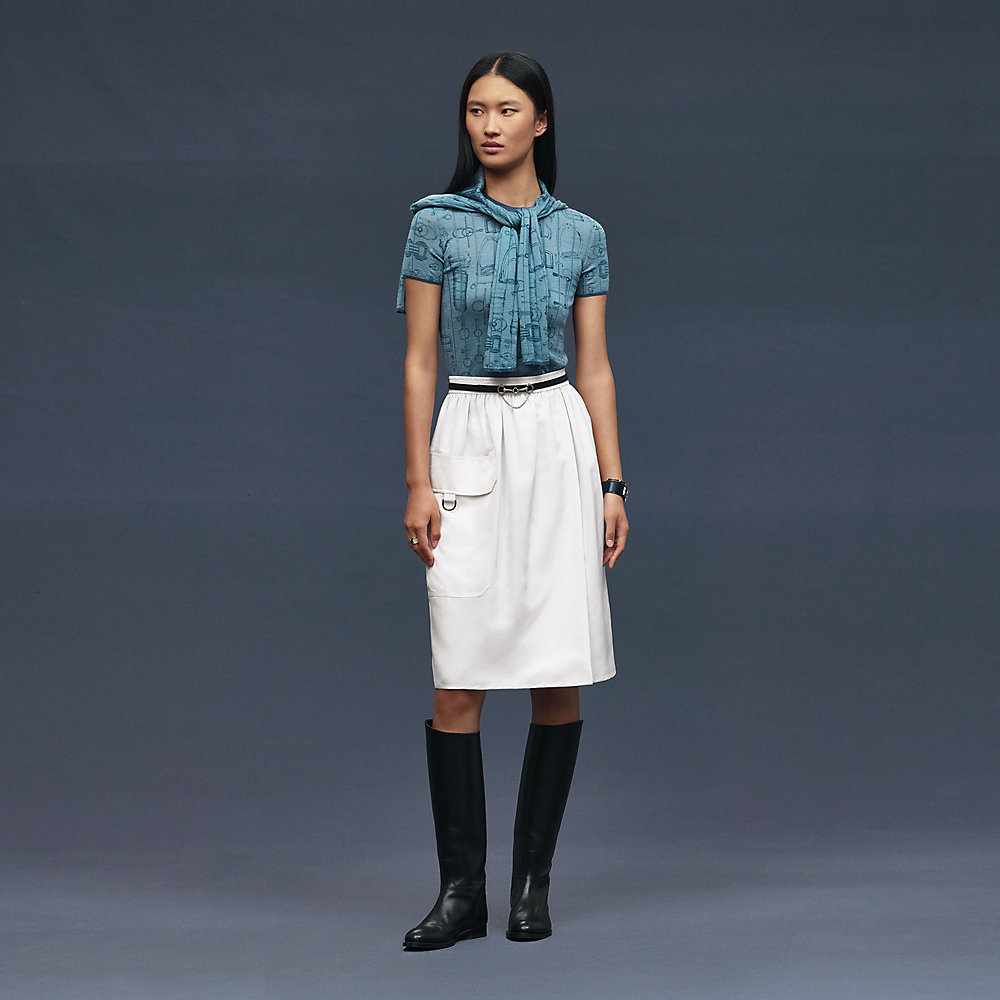 エルメス　ラップスカート　キャンバス地　サイズ40 ラップスカート | Hermès - エルメス-公式サイト