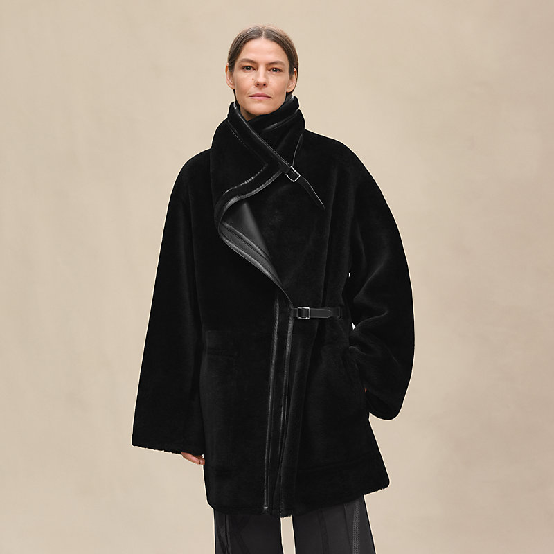 リバーシブルコート - ブラック | Hermès - エルメス-公式サイト