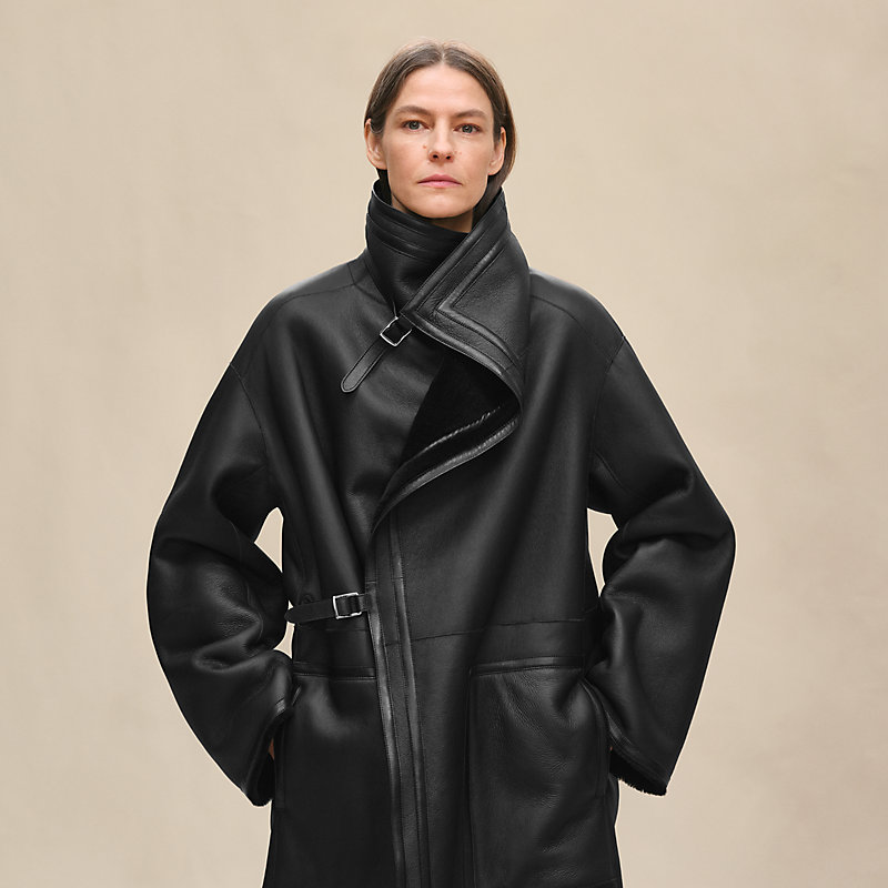 HERMES リバーシブルコート リバーシブルコート - ブラック | Hermès - エルメス-公式サイト