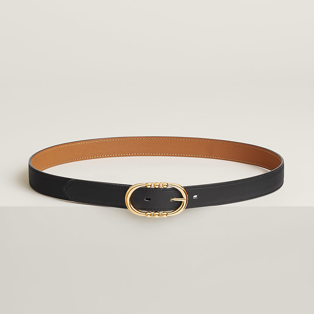 リバーシブルベルト 《モール&モア》 24 - ブラック | Hermès リバーシブルベルト 《モール&モア》 24 - ブラック | Hermès