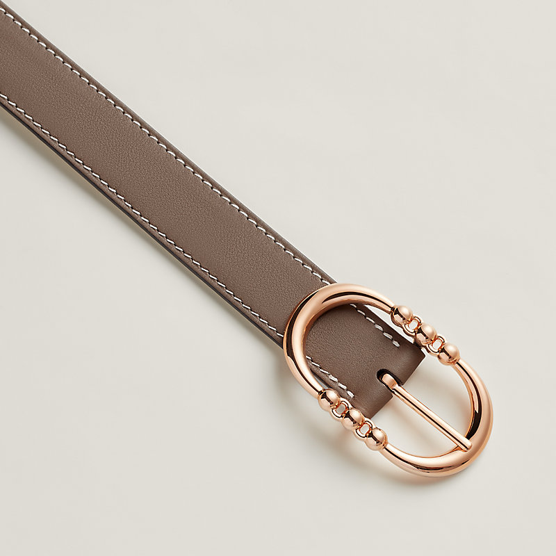 リバーシブルベルト 《モール＆モア》 24 - マロン | Hermès
