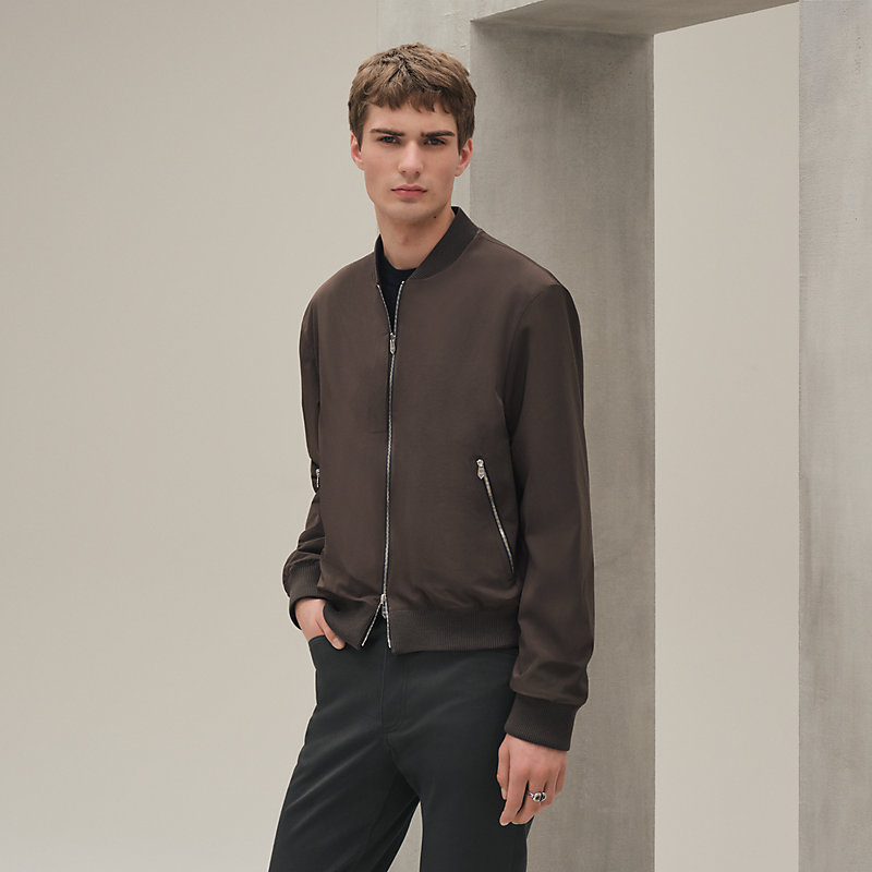 レア品✨美品✨HERMES エルメス ブルゾン リバーシブル 46 オレンジ 絹 HERMES/エルメス】ブルゾン リバーシブルジャケット入荷情報『古着買取