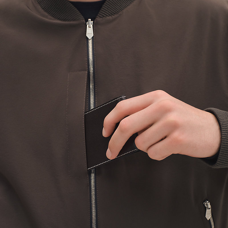 レア品✨美品✨HERMES エルメス ブルゾン リバーシブル 46 オレンジ 絹 リバーシブル・ブルゾン 《カヴァルカドゥール・メタリゼ》 - ベージュ