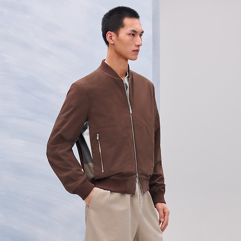 レア品✨美品✨HERMES エルメス ブルゾン リバーシブル 46 オレンジ 絹 楽天市場】【美品】 エルメス ジップアップ ジャケット ブルゾン