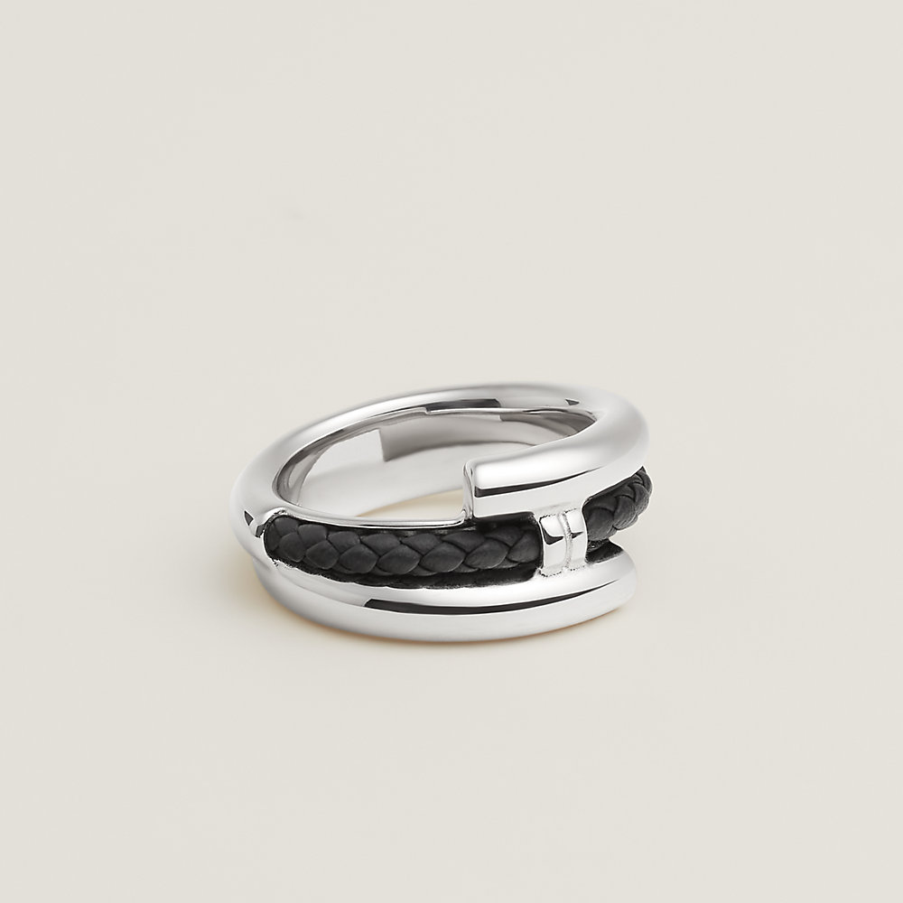 リング 《トゥルニ》 トレッセ - ブラック | Hermès - エルメス-公式サイト